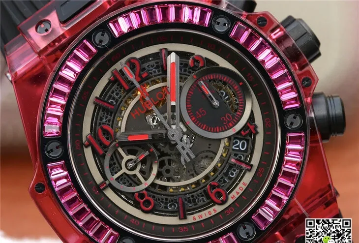 Hublot Big Bang 411.JX.4802.RT 1:1 Best Edition Replica Watch Black Rubber Strap